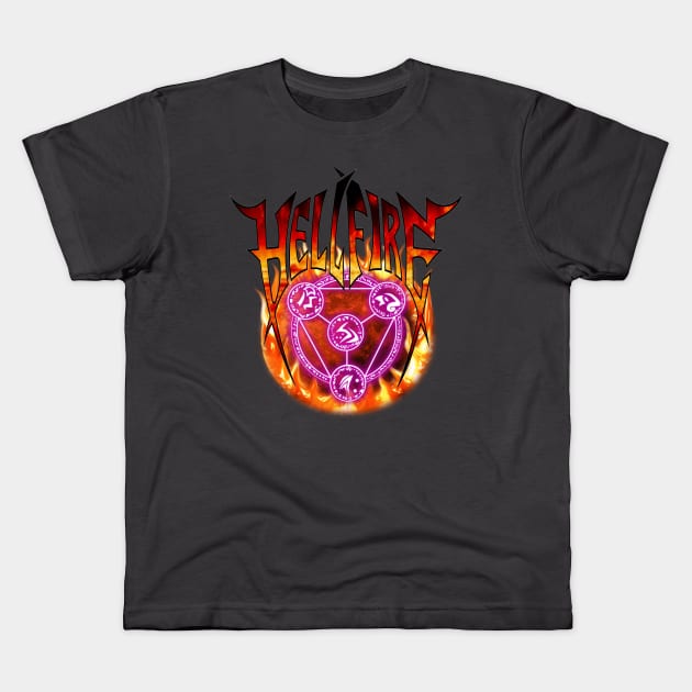 Hellfire magic Kids T-Shirt by BIG DAWG APPAREL